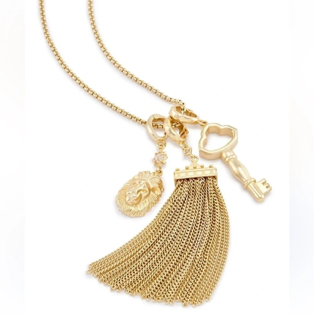 Kendra Scott Zosia long adjustable‎ pendant necklace in rose gold